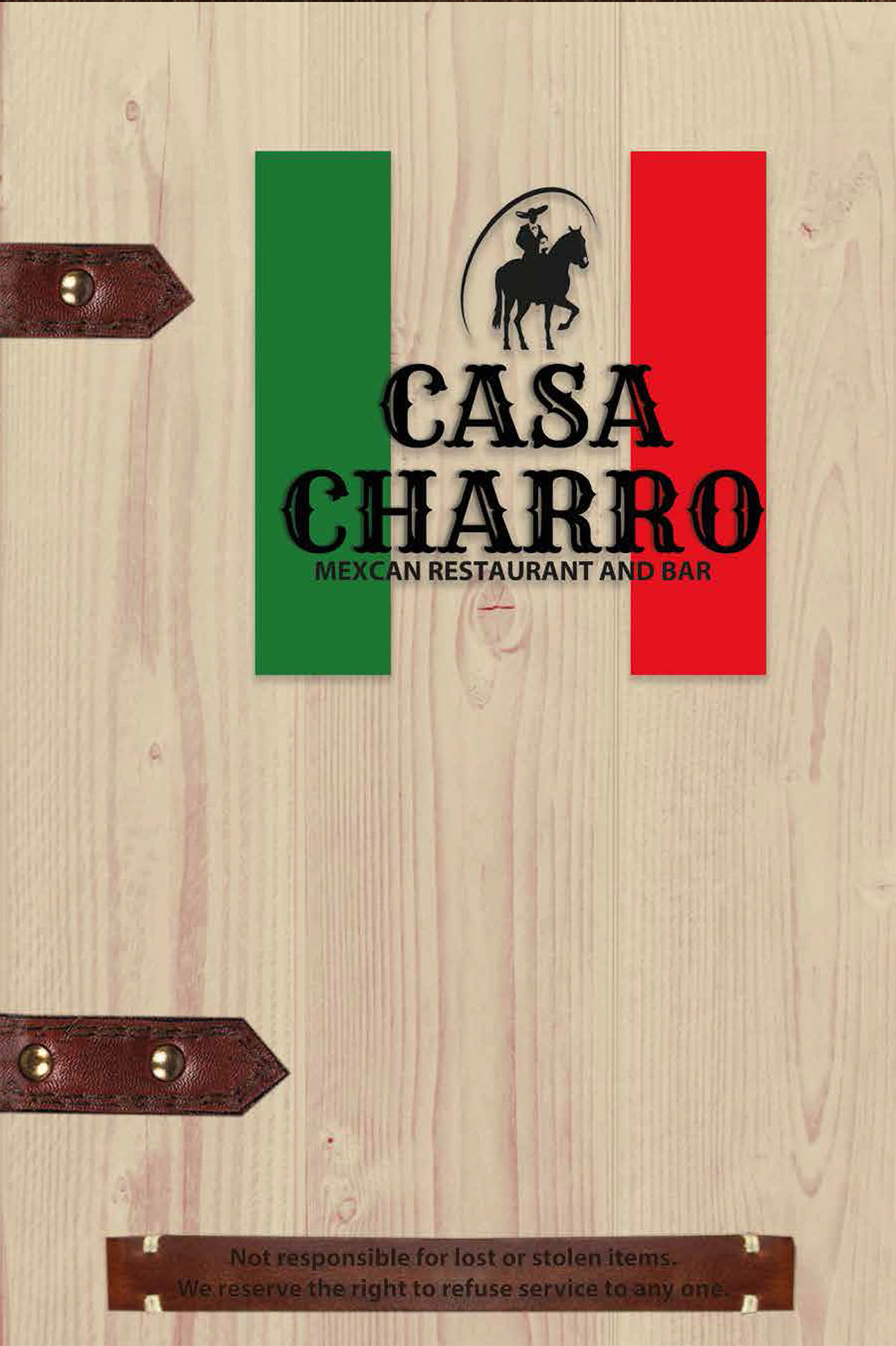  Casa Charro menu 1